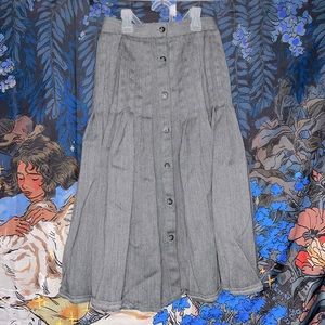 Vintage Grey Academia Skirt